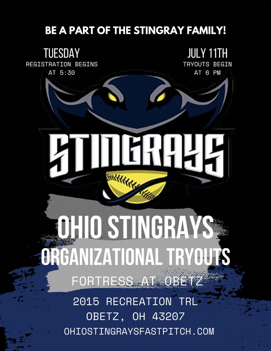 Here we go! See everyone at Fortress Obetz tonight at 6 PM! Stingray Nation is growing stronger and stronger 💪
