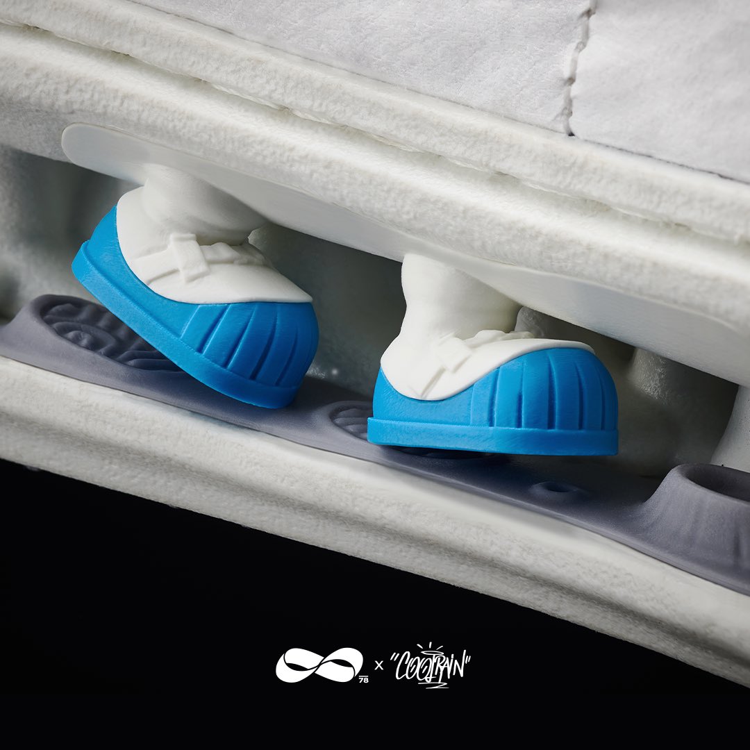 78under's tweet photo. 1/2 SEVEN EIGHT UNDER is thrilled to announce the release of its first art sneakers in collaboration with COOLRAIN, 'X-1.'
This limited edition of 78 pieces draws inspiration from the pure imagination and longing for the moon everyone experienced in childhood. https://t.co/dPmHBOpVWe