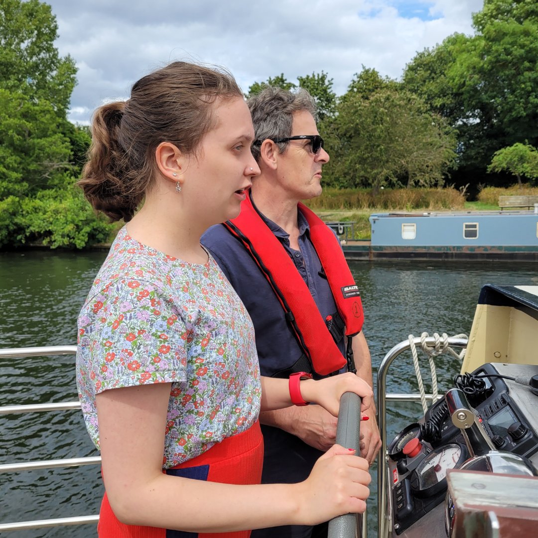 SightforSurrey's tweet photo. All aboard! Our Children and Young People's team (CYPS) organised a river boating event down the Thames last weekend. It just looks blissful - and such great weather for it.
#VisionImpaired #RiverBoating https://t.co/LwdkWQYxtj