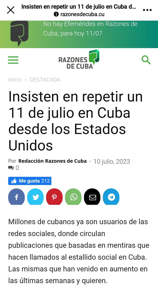 EduardoLopezL65's tweet photo. Razones de #Cuba desclasificando la campaña de odios y fascismos. #CubaPorLaPaz #ConTodosLaVictoria #VeranoConAmor https://t.co/oCttZaFls0