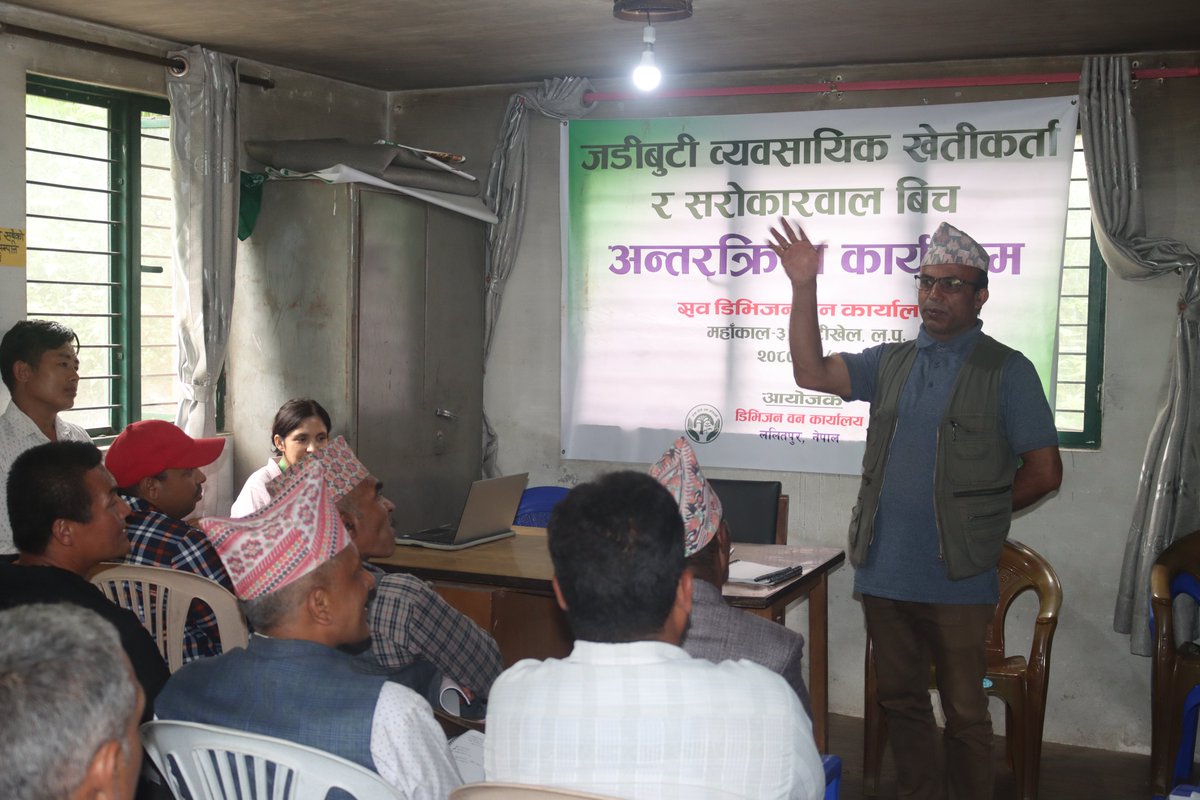 GreenhoodNepal's tweet photo. Thanks to Division Forest Office Lalitpur for inviting us to interact with yew growers &amp; talk importance of conserving the remaining yew trees in the wild. Lalitpur has growing commercial yew farms &amp; is home to one of the last remaining wild populations of Maire's yew. #taxling https://t.co/KVqz3CZWzk