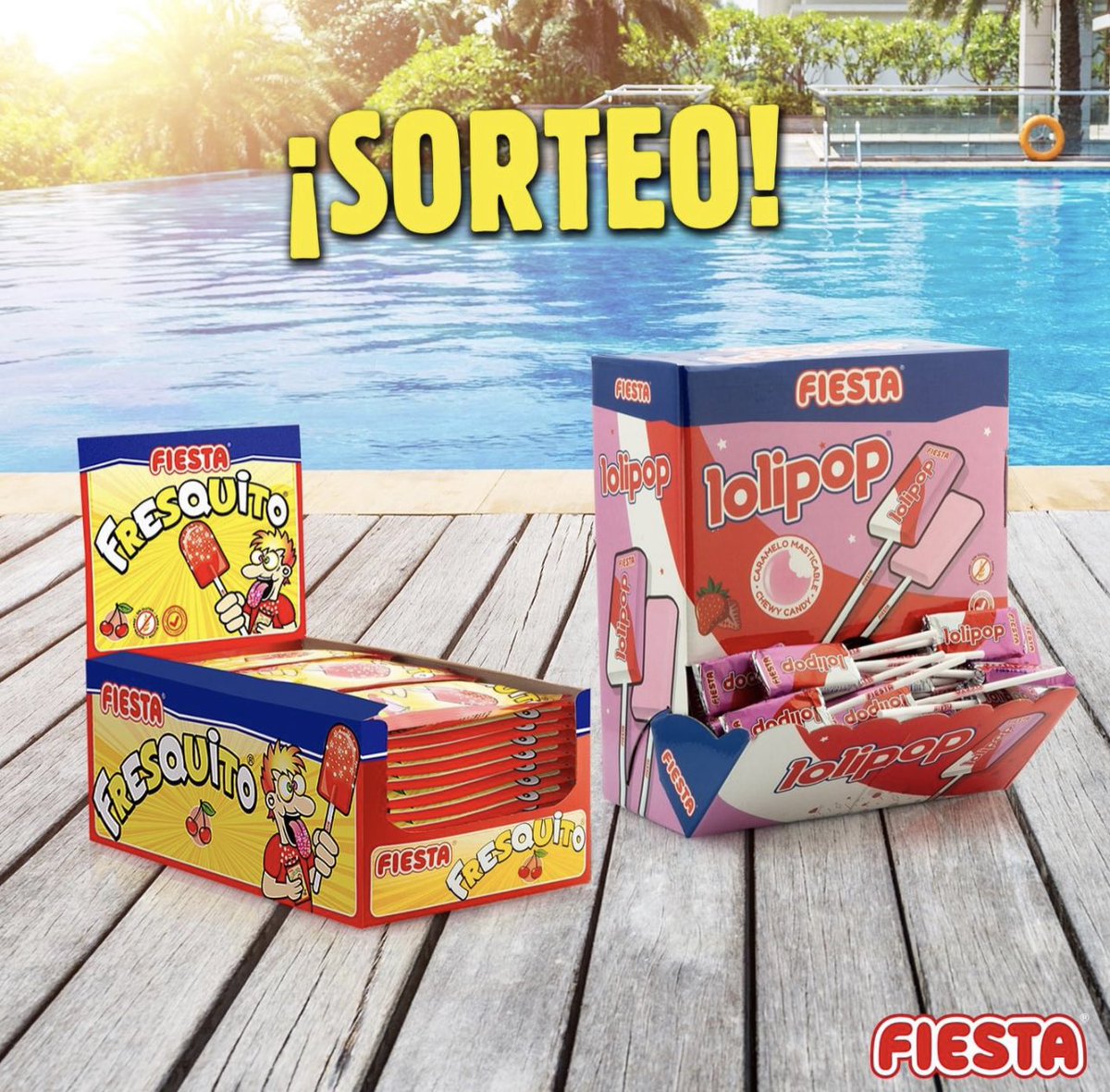SORTEO!! 🥳

Quieres ganar un lote Fiesta como este!? 🎉🎁

➡️ Haz RT 🔁
➡️ Síguenos en <a href="/FIESTA_es/">FIESTA</a> 
➡️ Comenta cuando empiezas tus vacaciones! 🏖️