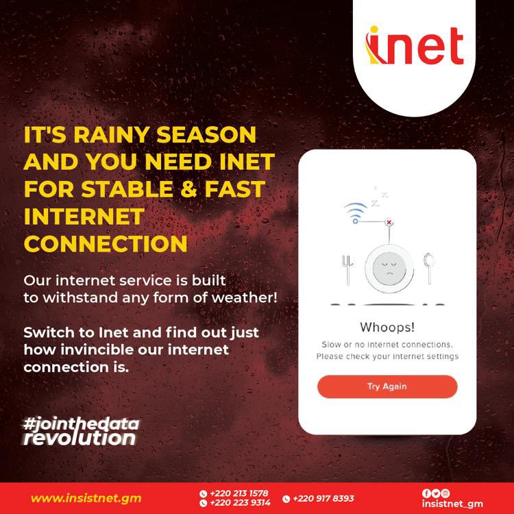 InSISTNet_gm's tweet image. Its time to experience uninterrupted internet. 

Inet has a wide range of internet plans to select from suitable for both home &amp;amp; office.  

Head to any of our customer care outlets today and get subscribed to Inet.

#Jointhedatarevolution #Inet #Internetplans #uninterrupted