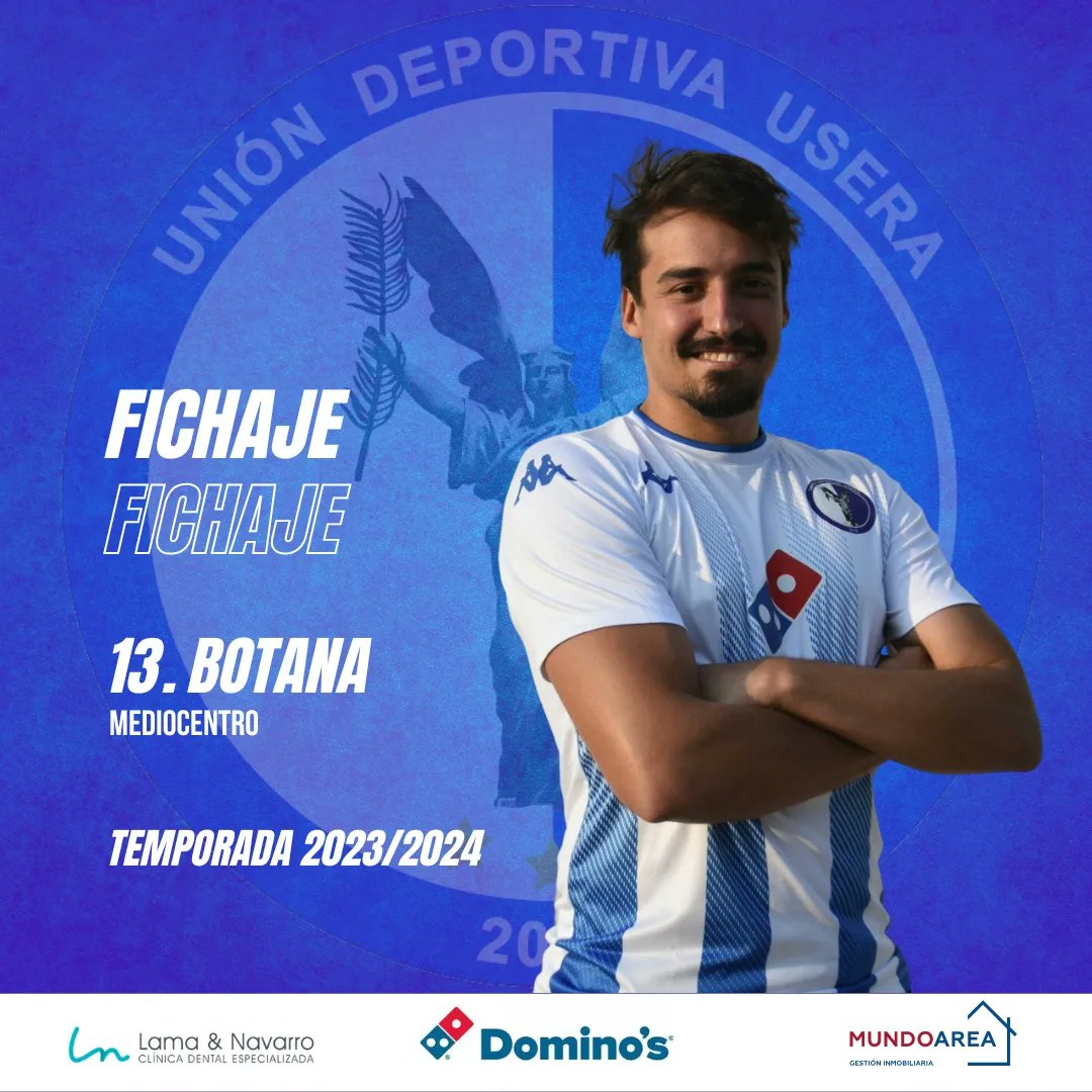 UDUsera's tweet photo. 🔵⚪🔵 Primer Equipo

@_davidbotana. Mediocentro. Canterano de Real Madrid y Leganés, conocedor de la Tercera y Preferente madrileña. Tras pasar por CDC Moscardo, CP Parla Escuela, AD Villaviciosa de Odon, y CD Vicálvaro llega a la UDU para formar parte del nuevo proyecto. https://t.co/HOvCHFUW8l