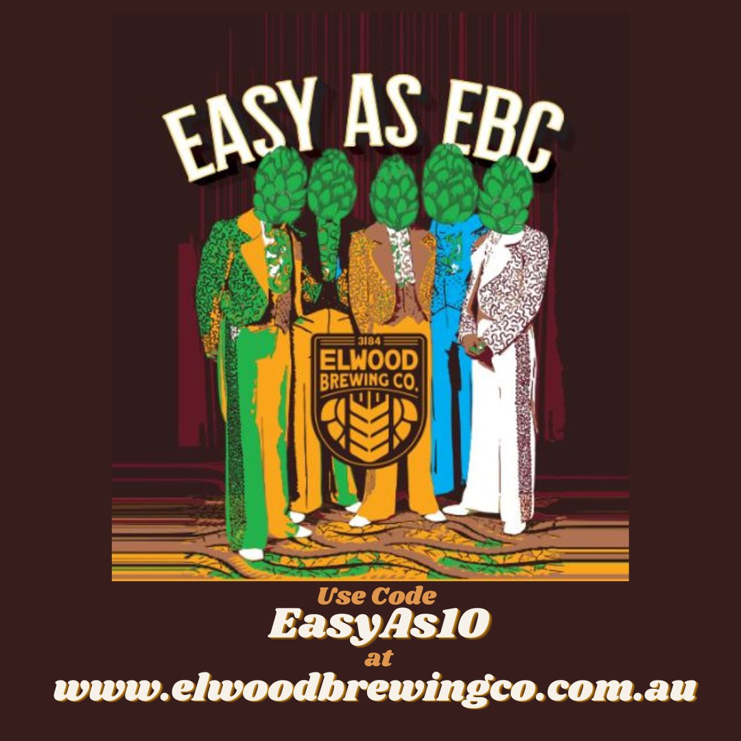 ElwoodBrewingCo's tweet image. Exciting news, beer lovers! 🎉🍻 Elevate your drinking experience with a fantastic 10% discount code for Elwood Brewing Co Merch.
✨ Use code "EasyAs10" at checkout to unlock your exclusive 10% discount

#EBCO #beer #merch #CraftBeer #DiscountCode #CheersToSavings #shop