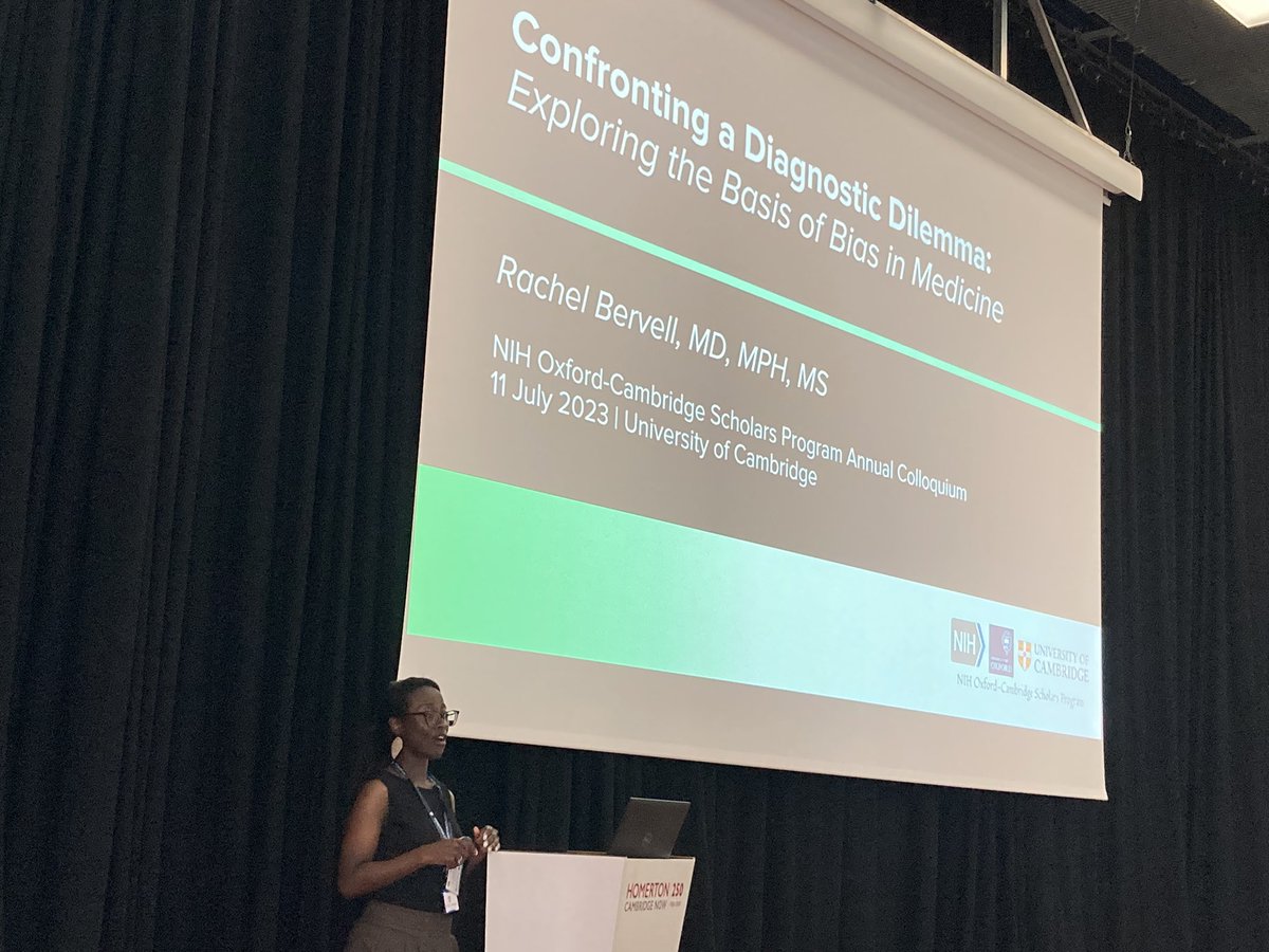NIHOxCam's tweet photo. We’re honored to learn from Drs. Rachel Bervell and @KerryAMcInerney this morning. Bias in medicine and research is such an important topic and we know our scholars will take these lessons into their future careers! #Science4All23 https://t.co/01I7Sf62qv