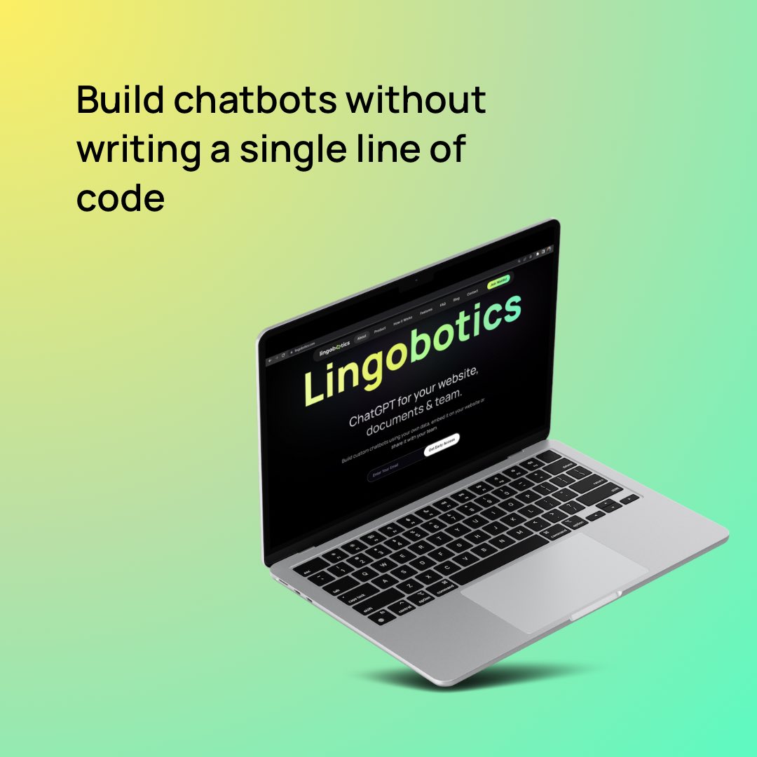 LingoBoticsAI's tweet image. No coding skills? No problem! Our no-code AI chatbot builder is here to empower you.
#nocode #nocodeapps #nocodetools #chatbotmarketing #ai #chatbot #webdev