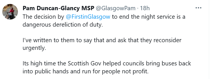 WhiskyElf's tweet photo. Colonial mindset inflicted individuals who mocked ScotGov for bringing rail back into public hands, now openly want buses brought back in public hands.

#fundlymundly https://t.co/Nn7K67FoSY