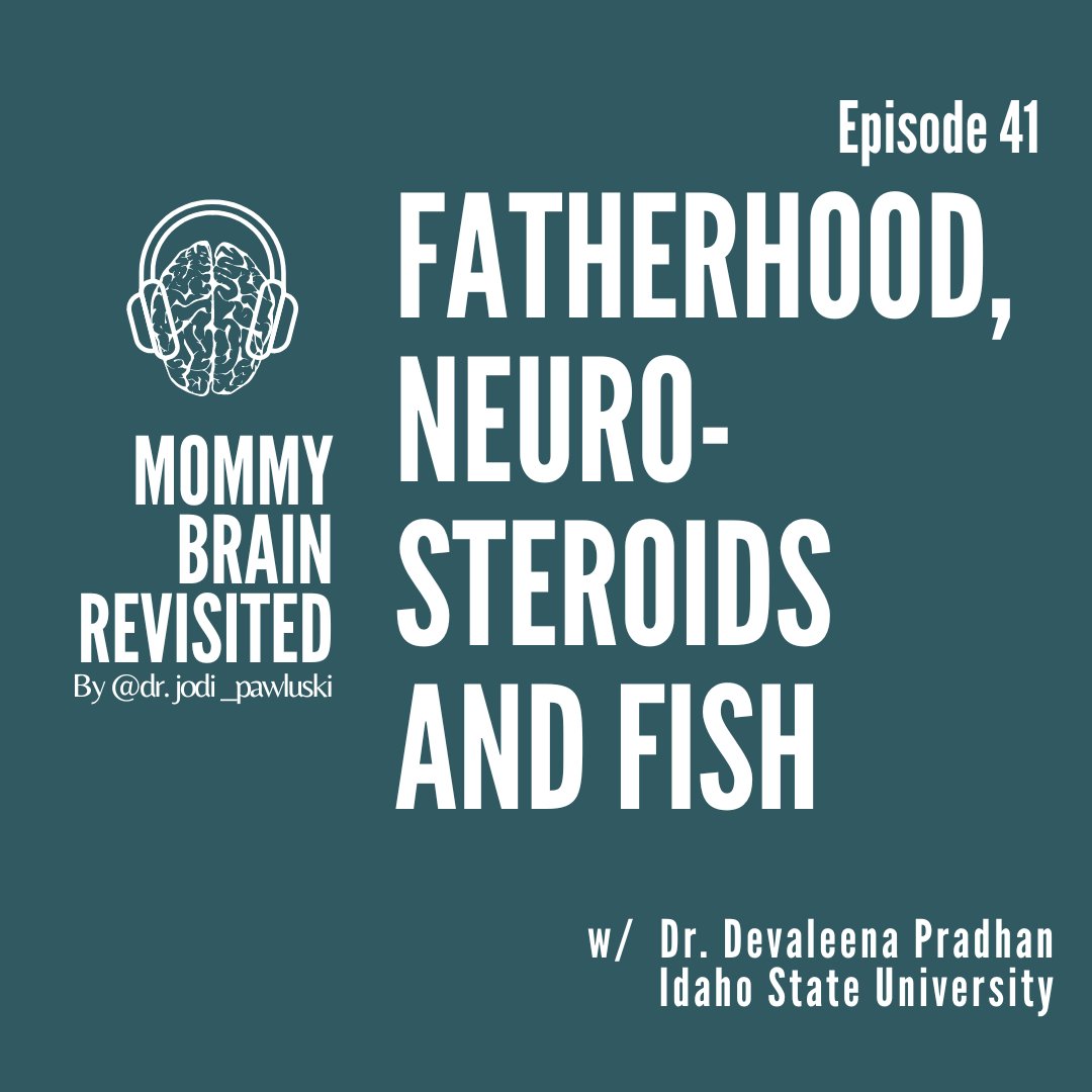 JodiPawluski's tweet photo. New episode of Mommy Brain Revisited is out! I talk with Dr Devaleena Pradhan @steroiddr about her fascinating research on fatherhood and neurosteroids. Don't miss this episode - it will make you rethink #sex, #gender, and #parenting.

https://t.co/sReDe3GzYy https://t.co/QJXNheg3FF