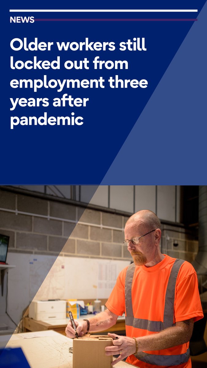 Ageing_Better's tweet photo. The latest ONS Labour Market statistics show that employment rates for 50-64 year olds continue to lag behind the levels they were before the pandemic.

https://t.co/6dR7kV0yWZ https://t.co/JpnH2KfQkI