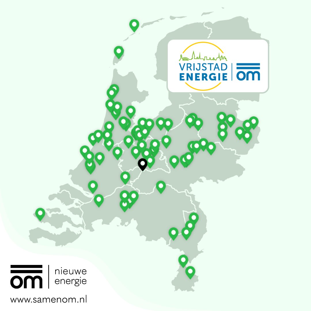 Maak kennis met de nieuwste coöperatie binnen ons collectief: Vrijstad Energie | om! Woon je in of rond #Culemborg en wil je overstappen op 100% duurzame en lokale energie zónder winstoogmerk? Kijk dan op samenom.nl/aanmelden/?gln…