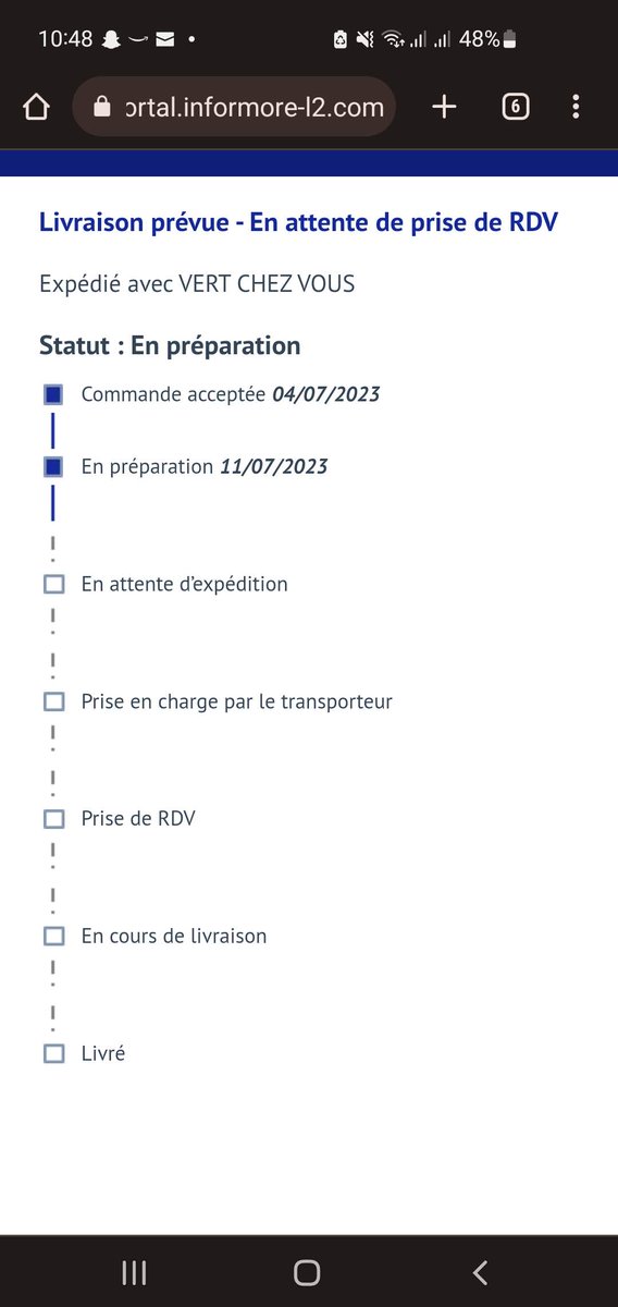 RaphaelAssie's tweet photo. Bon @SamsungFR rien ne va et j'ai appelé votre service client 3 fois. Frigo commandé le 04/07. Aucun appel dans les 48h. Il y a écrit sur le site arrivé aujourd'hui et quand on va dans le suivi (indispo avant aujourd'hui) on voit que le colis n'a même pas été pris en charge. https://t.co/GVgnIEmdHB