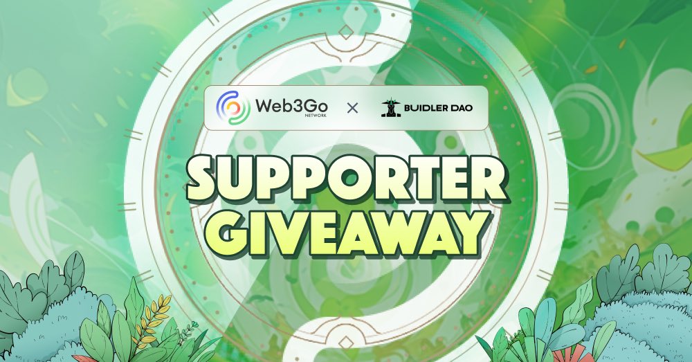 BuidlerDAO's tweet image. 🎉 Buidler DAO has joined @Web3Go for the #AIFiSummer #Giveaway!
💡As @Web3Go rebrands to Data Intelligence Network to tackle AI-native digital asset ownership challenges, the #Web3Go #DIN Passport #NFT can be minted from July 11.
🎁 galxe.com/Web3Go/campaig…
⏰ 48H