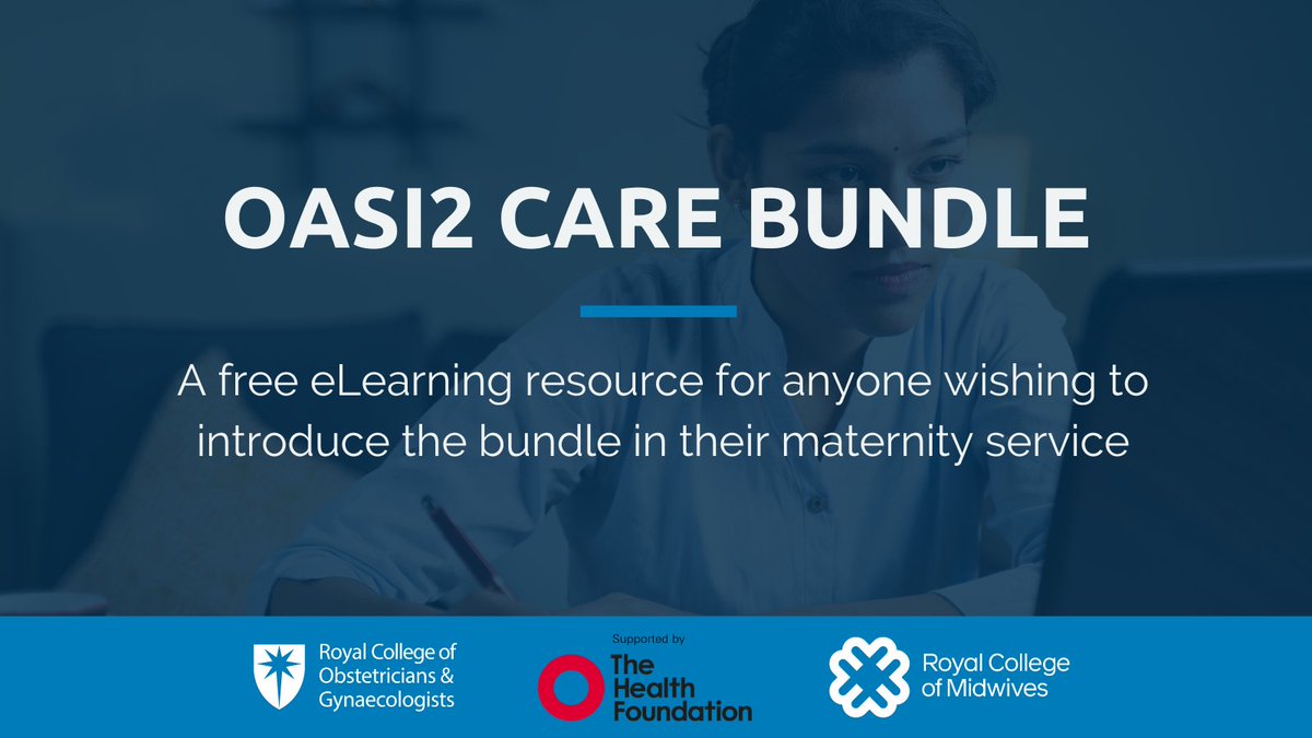 RCObsGyn's tweet photo. The newly updated OASI2 implementation toolkit is now available for free to anyone wishing to introduce the #OASICareBundle in their maternity service. Register for an RCOG Learning account and search for the ‘OASI2 Care Bundle’ in the store: https://t.co/t1b8h9bsLa https://t.co/SJnhd8Xx6y