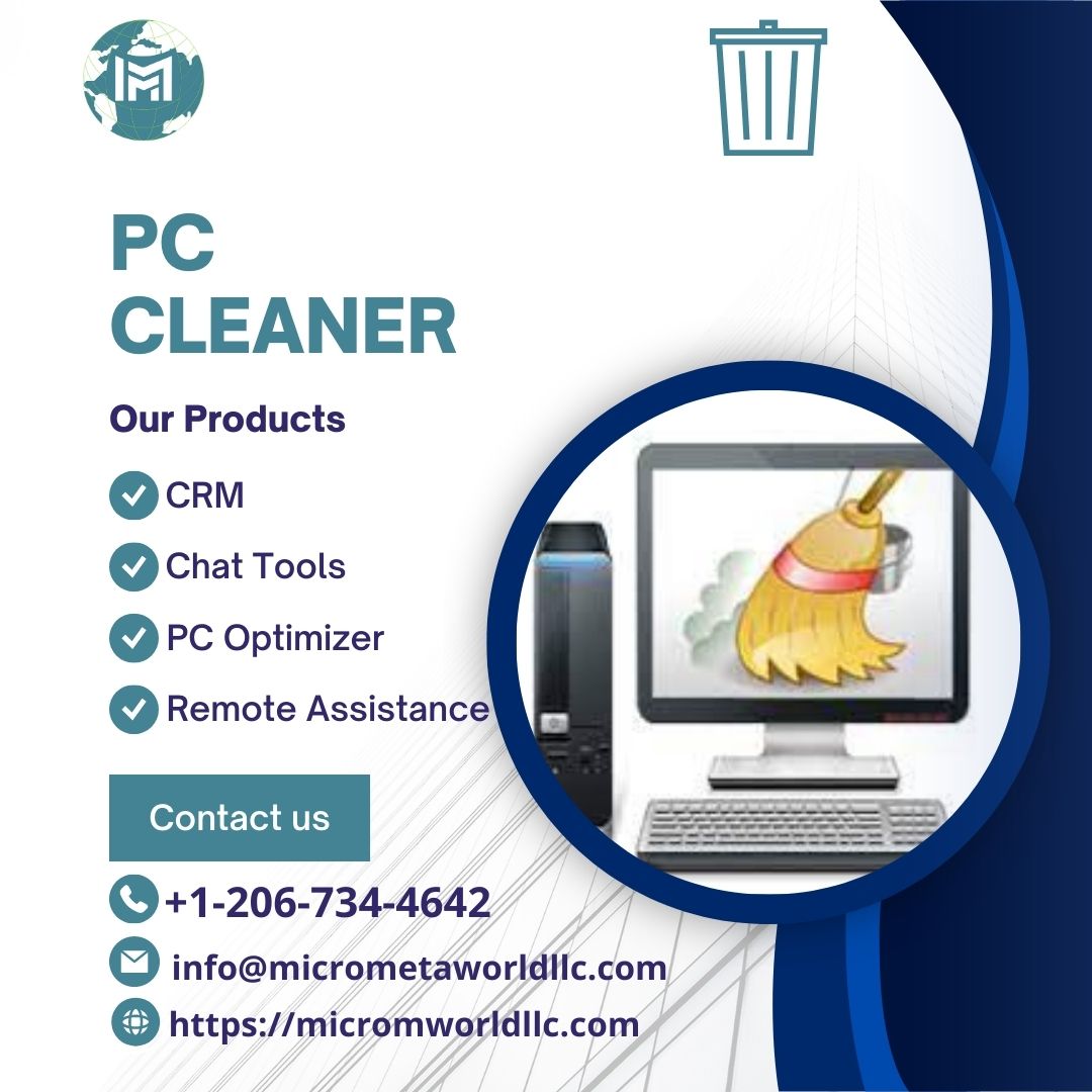 'PC cleaners can identify and remove duplicate files, unused applications, and large files that are taking up valuable storage space.'

Micrometa World is based on IT services.

#cleaningpc #pcoptimizer #CRM #pccleaner #writingskills #remotework #remoteassistant #chatgpt