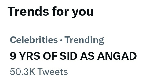 JhumeTahamina's tweet image. Our champ is trending with 50k+ tweets... 

9 YRS OF SID AS ANGAD

Speed up guys...
#SidharthShukla #HSKD @sidharth_shukla