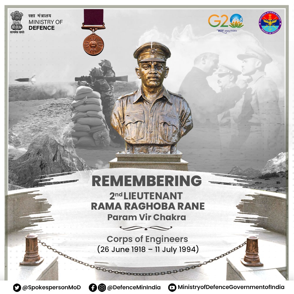 Rama Raghuram Rane Remembering 2nd Lieutenant Rama Raghoba Rane (PVC) on his death ...