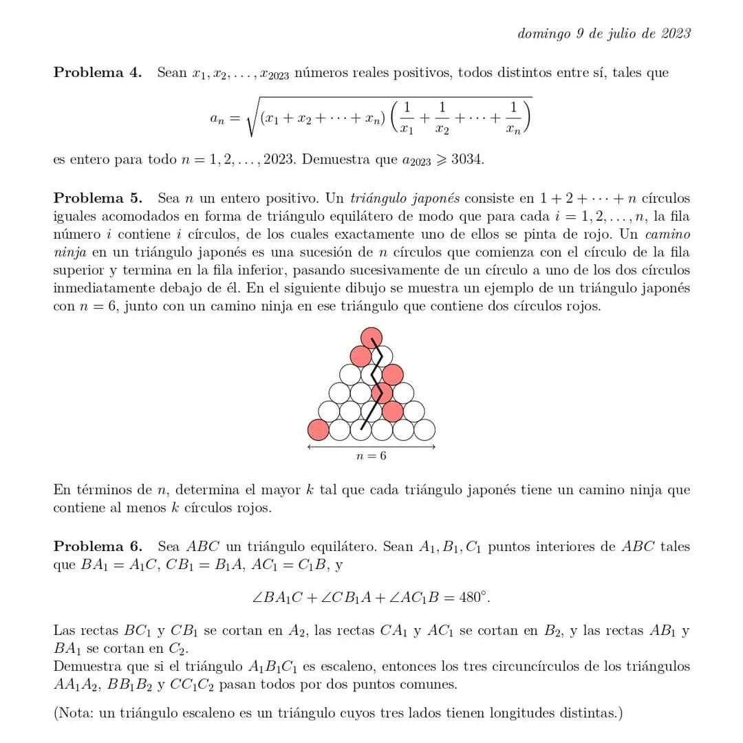 matevinotinto's tweet photo. Prueba del día 2 en la International Mathematical Olympiad 2023. Esperando la asignación de medallas por el Jurado International. https://t.co/LIqdAgnhDV