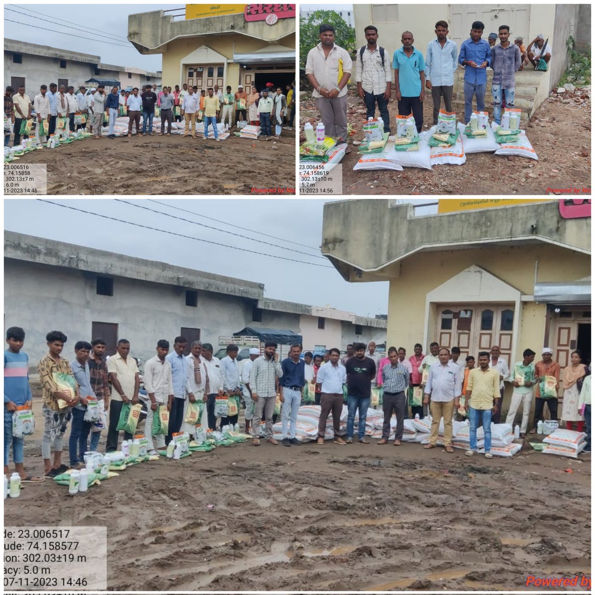 🌽આજ રોજ દાહોદ જિલ્લાનાં ઝાલોદ તાલુકામાં વર્ષ ૨૦૨૩-૨૪ AGR-૨,૩,૪ અને  NFSM CC/NFSM oilseed/NFSM pulse યોજનામાં નિદર્શન ઘટક હેઠળ ફાળવેલ લક્ષાંક મુજબ કીટ મકાઈ🌽, ડાંગર🌾, સોયાબીન🌿 અને એટસોર્સ ઘટકમાં નીમ ઓઇલ, નેનો યુરિયા વિતરણ કરવામાં આવ્યું 
🔹 face E-Kyc કામગીરી 
🔹Widow survey