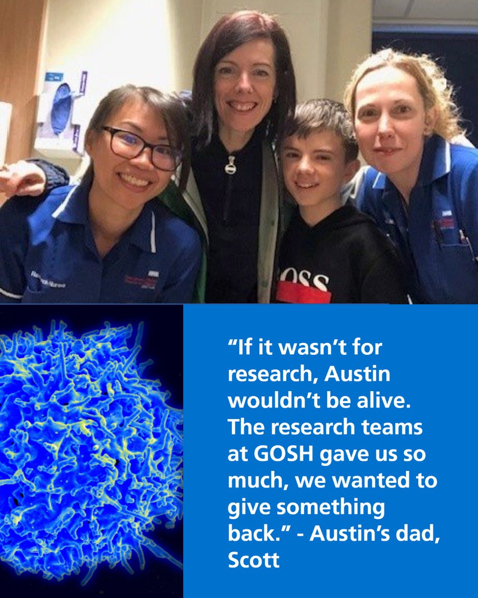 GreatOrmondSt's tweet photo. 🔬 Exciting new #research alert! Discover how children like Austin are helping to unravel the secrets of long-lasting cancer treatment: 🧩 https://t.co/98oYAl5oG5 https://t.co/sMGj4dD7uq