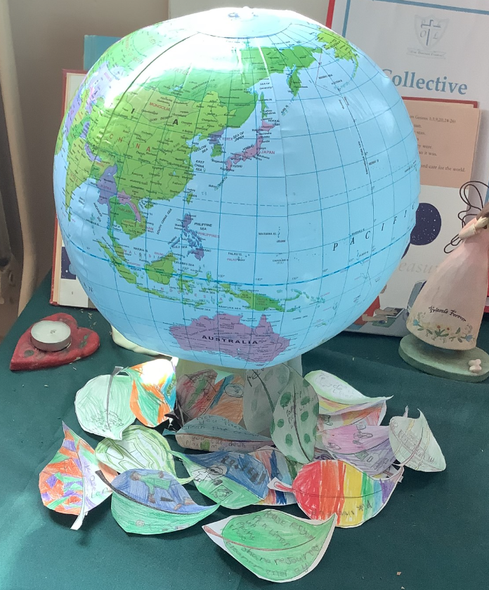 Today we celebrated our Come and See topic of Treasures. We thought about the world that God created and the treasures it contains. We concluded by decorating leaves with examples of how we can look after God's world and preserve it for future generations.#OLOLRE @ololprimary_HT