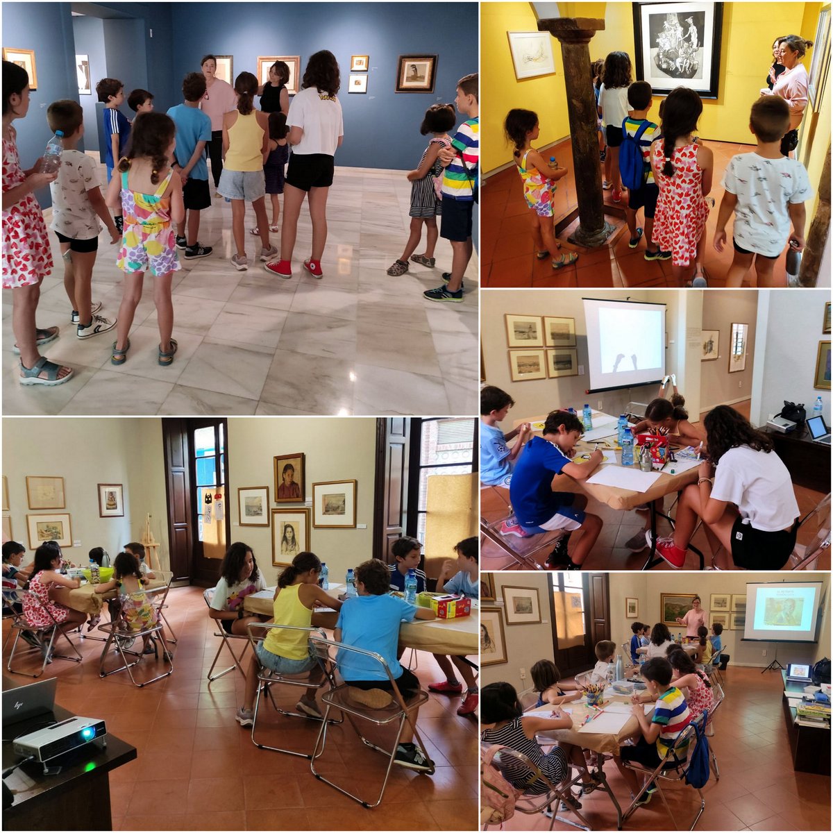 museoramongaya's tweet photo. ¡Arrancan nuestros talleres infantiles de verano! Aquí tenéis imágenes de esta mañana de la visita-taller para niños. 
¿Quieres venir a los próximos talleres? Aún quedan plazas para el 2º taller de verano los días 18, 19 y 20 de julio. ¡Apúntate!
#Talleresinfantiles @AytoMurcia https://t.co/nb9292oGP1