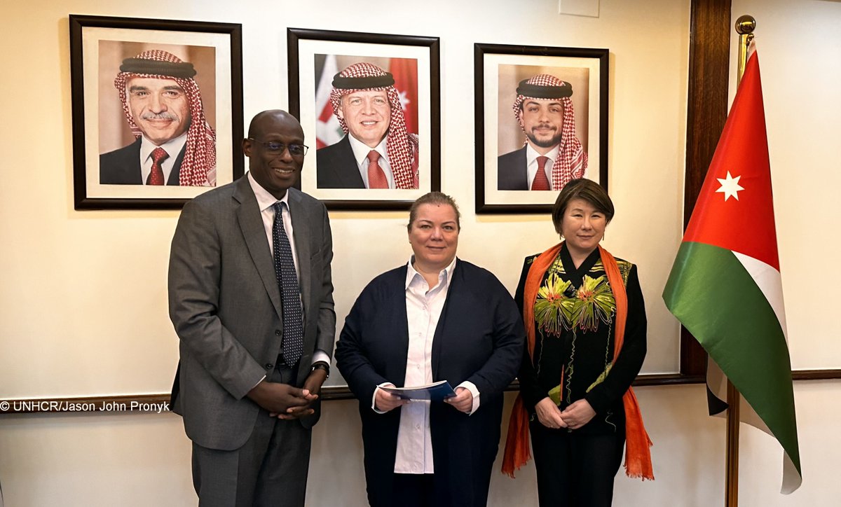 How to support 🇯🇴to strengthen self-reliance & resilience of refugees and their hosts? A strong humanitarian-development partnership is key. Ahead of the Global Refugee Forum in December, @asakookai & @RaoufMazou met with 🇯🇴Minister of Planning, donors & partners. @MoPIC_Jordan