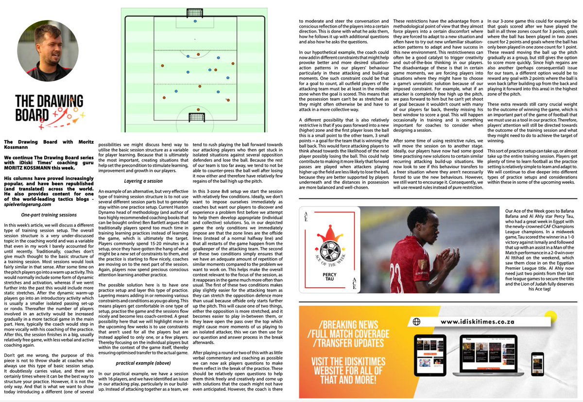 In this weeks <a href="/iDiskiTimes/">iDiski Times</a> article I wrote about layering a training session that only consists of one main part only instead of the more traditional approach of a 3/4 part session. I give a practical example of how this type of session could be structured for a build up problem