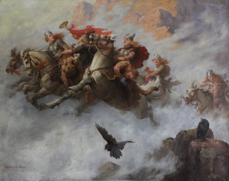 🖼️ La Chevauchée des Valkyries, huile sur toile du peintre Anglais William T. Maud, 1890

––––

#Peintre #Peinture #Paint #Valkyrie #Valkyria #Walkyries #Valhalla #Valkyrja #Arts #EuropeanArt #HistoryofArt #Painting #Paintings #ArtDaily #WilliamTMaud