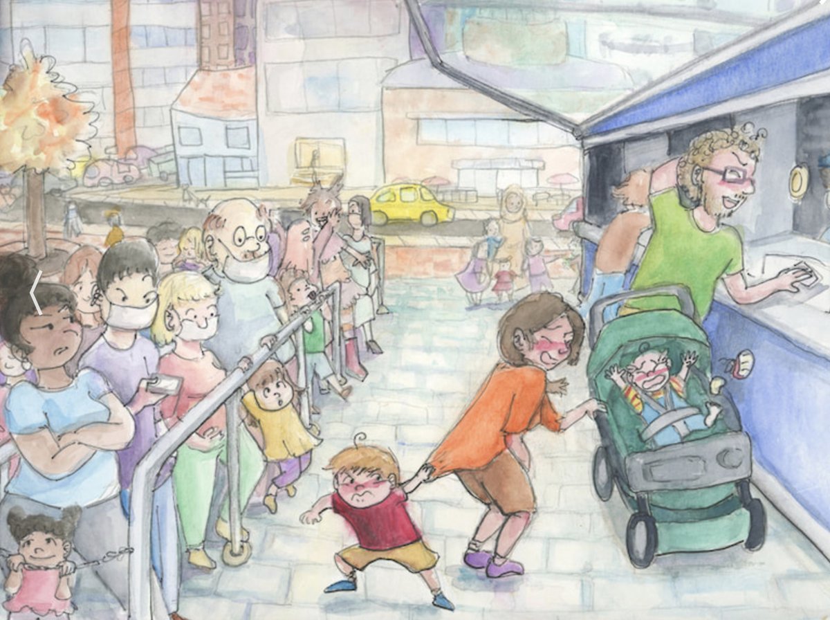 Bhandiboe's tweet image. It’s #PortfolioDay day apparently! I go between PB art and YA comic art. Hello. I know, they are like drastically different but somehow still feel the same in the chaos.