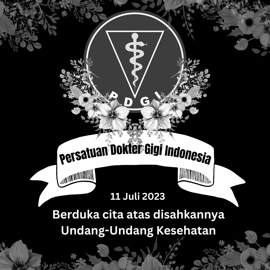 depkominfopdgi's tweet photo. 11 Juli 2023
Persatuan Dokter Gigi Indonesia
Berduka cita atas disahkannya Undang-Undang Kesehatan.
#RUUKesehatan
#TolakRUUKesehatan https://t.co/OGbTQQGmsv