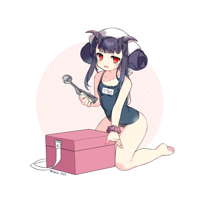 "先生、アイスクリームはいかがですか……え?" #ブルアカ