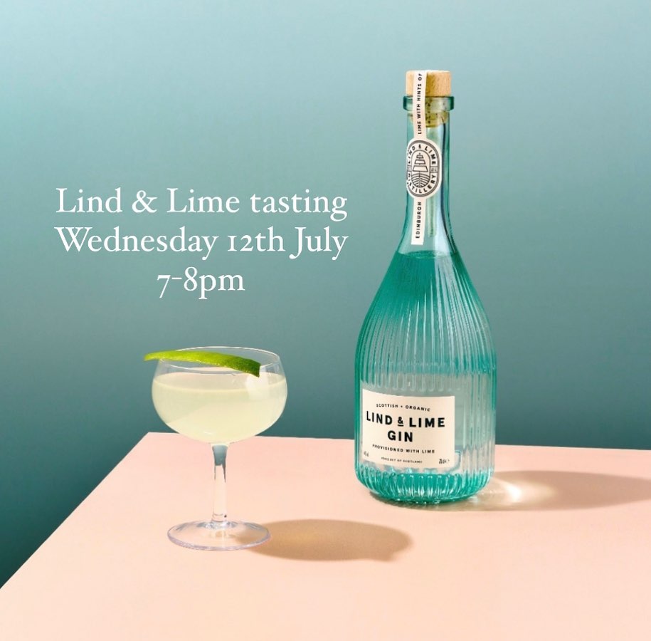 Lind &amp; Lime tasting at LeftField - tickets are free but please rsvp so we know you are coming.