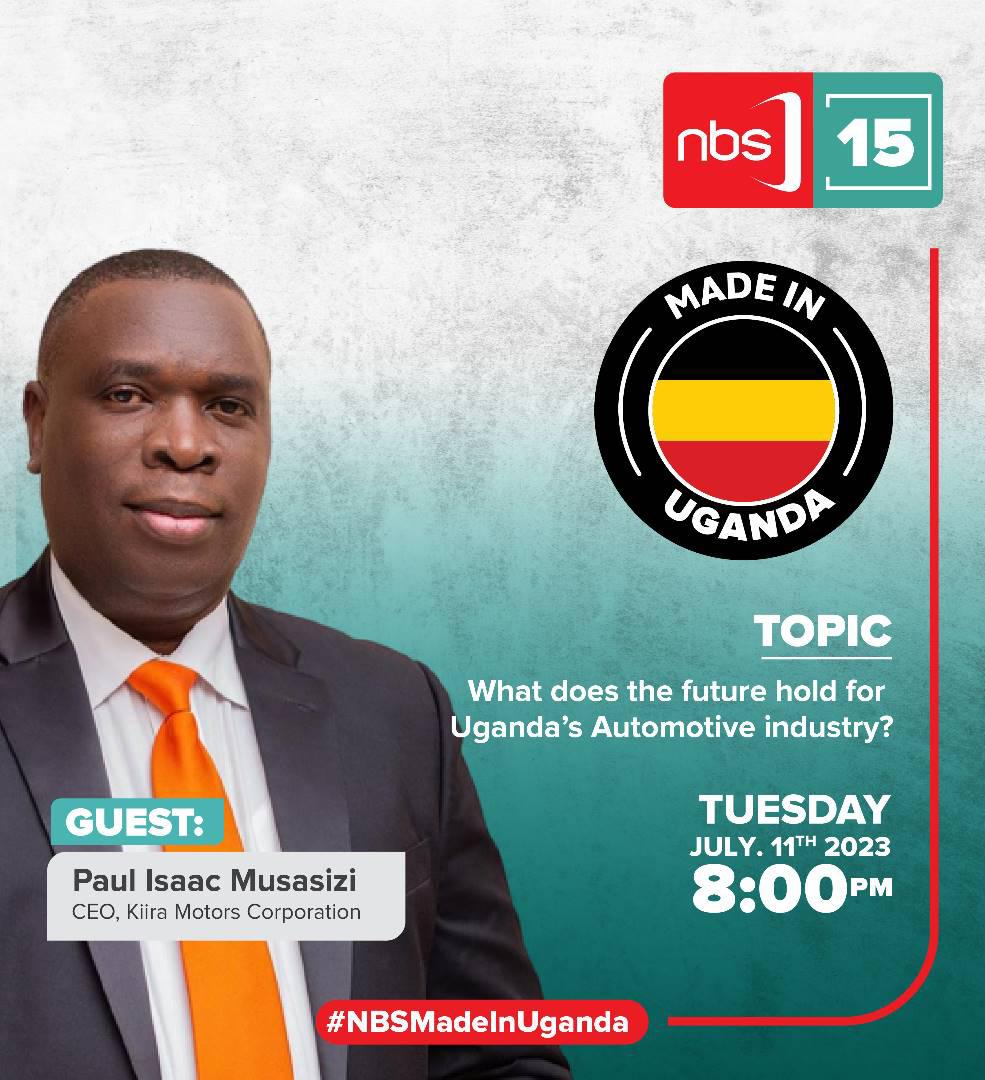 𝐏𝐫𝐨𝐮𝐝𝐥𝐲 𝐔𝐠𝐚𝐧𝐝𝐚𝐧🇺🇬

Understand the Uganda's Mobility Industry with our Chief Executive Officer <a href="/PIMusasizi/">Paul Isaac Musasizi</a> tonight in the premiering episode of #NBSMadeInUganda.

Tune in tonight at 0800 pm.
