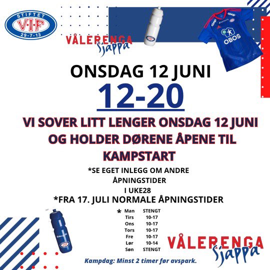 Vi holder åpent i morgen 🥳