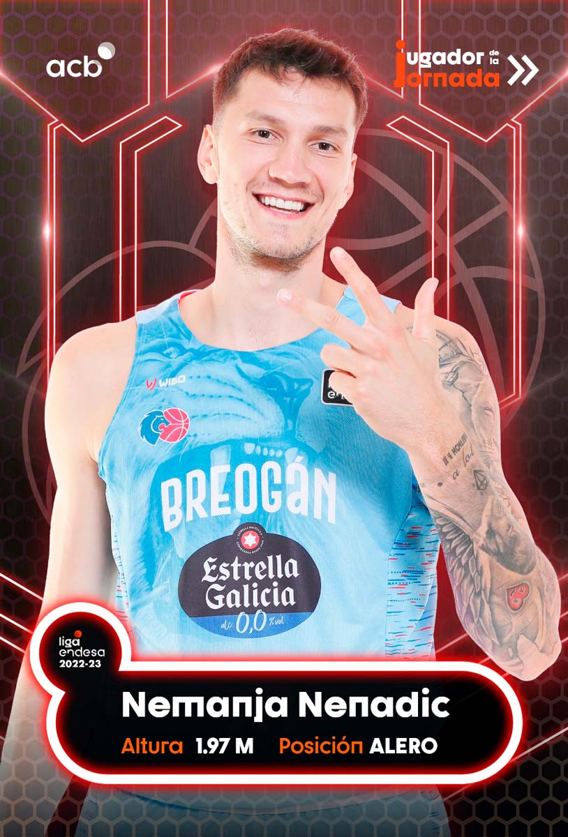 DistritoACB's tweet photo. Más duelos entre cards 𝗝𝗨𝗚𝗔𝗗𝗢𝗥 𝗗𝗘 𝗟𝗔 𝗝𝗢𝗥𝗡𝗔𝗗𝗔. ¿Cuál es más 😍🥒? 

La que más interacciones tenga (hasta el sábado) será sorteada entre quienes interactúen con el tuit

❤ Nemanja Nenadic @CBBreogan 
🔁 Tomas Satoransky @FCBbasket https://t.co/N0vZZZ1AB9