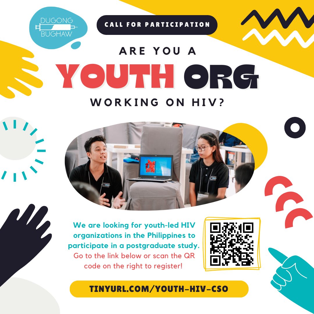 ProjectHIV's tweet photo. Annyeong! 💙

Are you a youth organization working on HIV?

We are looking for youth-led HIV organizations in the Philippines to participate in a research in Ajou University, South Korea.

(1/2) https://t.co/tUQJFxTW71