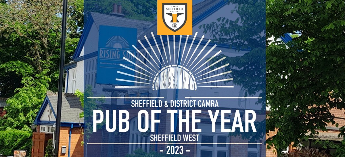 We're so proud of the team at our pub, <a href="/Risingsunsheff/">The Rising Sun</a>, for retaining their title of Sheffield West's Pub of the Year, awarded by <a href="/shfCAMRA/">Sheffield CAMRA</a>. We hope you can join them to celebrate at the presentation evening on Thursday 20th July from 8pm. Cheers!