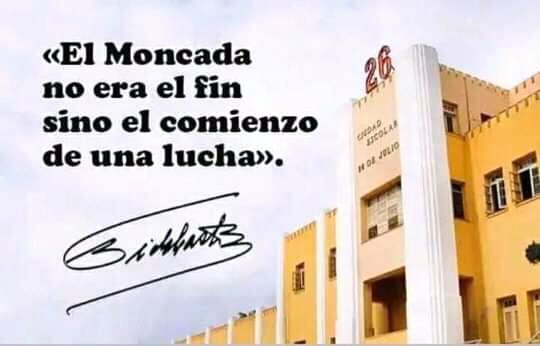 El coraje y el amor por la Patria de los jóvenes de la generación del Centenario nos inspiran a seguir luchando por ésta Revolución cubanísima.
#Moncada70 #ConTodosLaVictoria