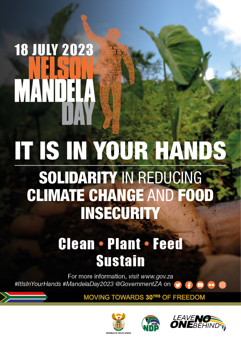GcisWestrand's tweet photo. In honour of Madiba let us serve those within our communities.
It can be simple acts and no matter how small the action, the aim is to change the world for the better - just as Mandela did.
#MandelaDay2023 https://t.co/x5nB8dKcZP