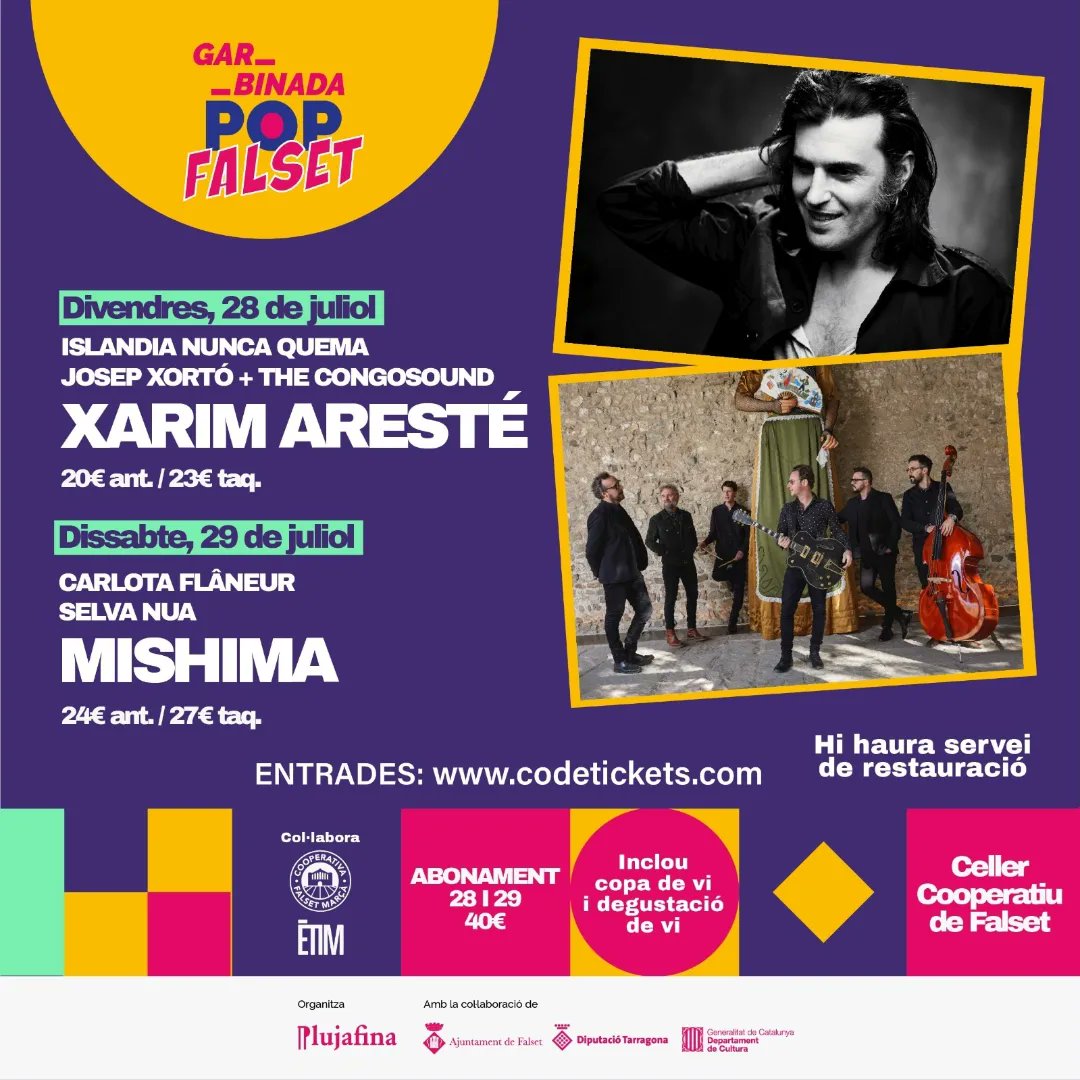 GarbinadaP's tweet photo. 💥 Aquesta edició la Garbinada Pop &amp; Vi de Falset compta amb el Celler de la Cooperativa de Falset com a nou escenari del festival! Una joia a cavall del modernisme i del noucentisme, obra de l'arquitecte català deixeble de Gaudí, Cèsar Martinell i Brunet. https://t.co/GbjPUvGmaR