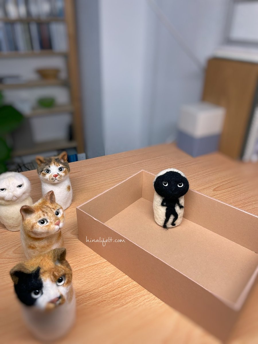 ちっちゃい犯人いた

※黒猫を作る途中です

#名探偵コナン
#猫 #羊毛フェルト #needlefelting