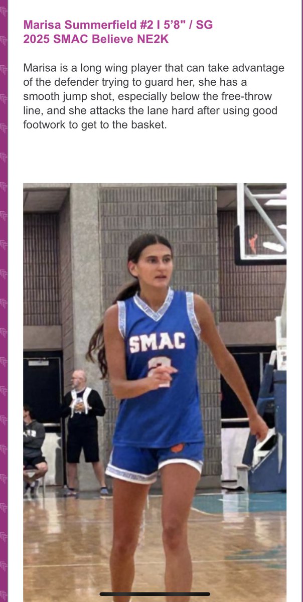 ShoregalsBBall's tweet photo. Some well deserved praise for our senior guard @marisansummer https://t.co/GEtpnfsOUt