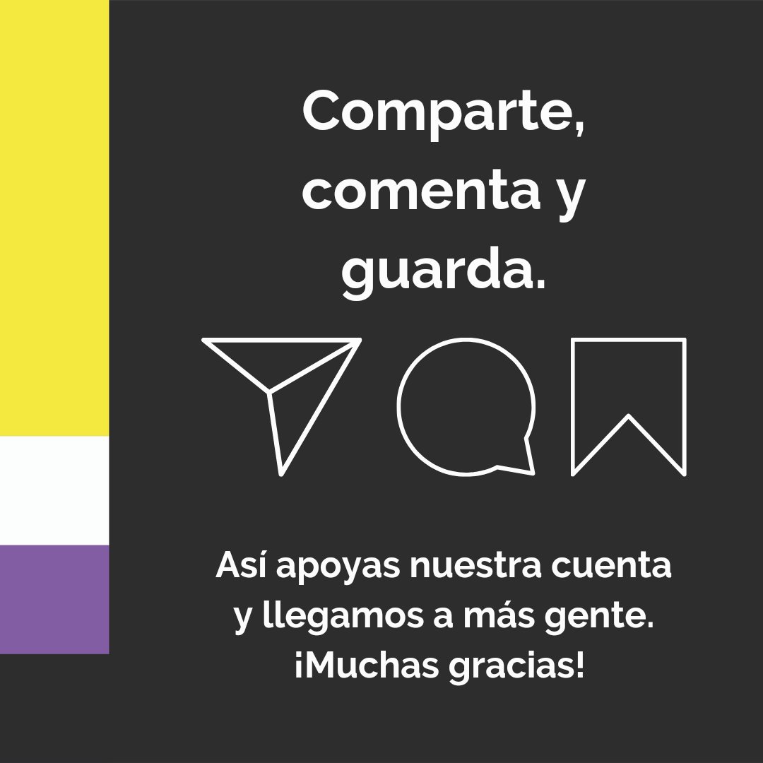 Se acerca el Día Internacional de la Visibilidad No Binaria y hemos preparado alguna cosita: