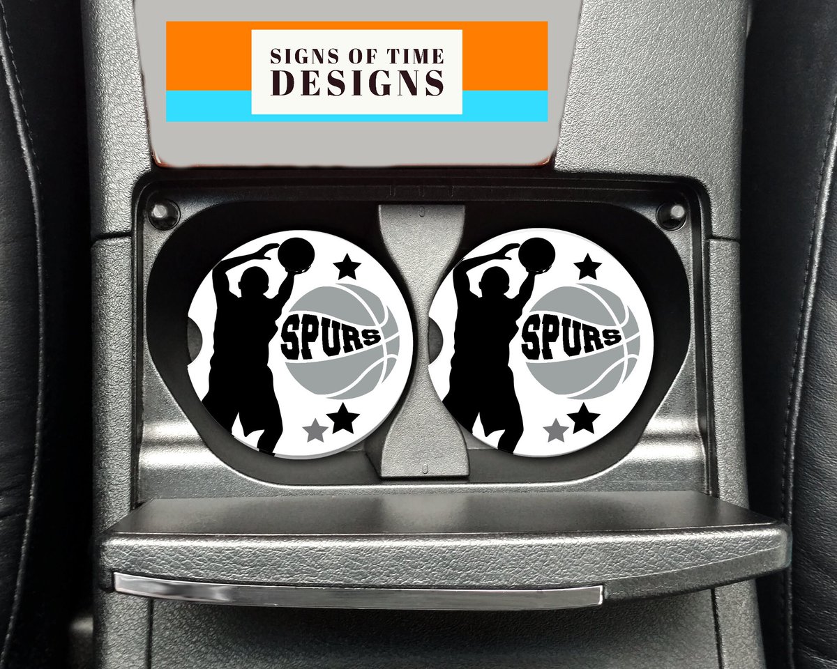 robincarlson03's tweet photo. Spurs Sandstone Car Coasters, 2 Piece Coaster Set, Unique San Antonio Basketball Fan Gift for Dad, Boyfriend, Groomsmen or Graduate https://t.co/jvkjJYMo3W #Etsy #SignsofTimeDesigns #FathersDayGift https://t.co/YuUo0Sy8lr