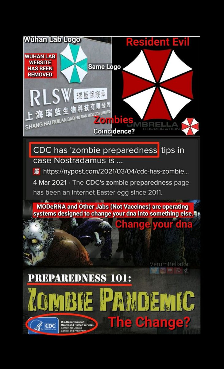 Humanbydesign3's tweet photo. πͺπ¨πππ‘ πππ ππ’ππ’|RESIDENT EVIL π§ββοΈπ§ββοΈ
#WuhanLabLogo #ResidentEvil #Zombies #ZombiesNext https://t.co/0YOCrzyoKq