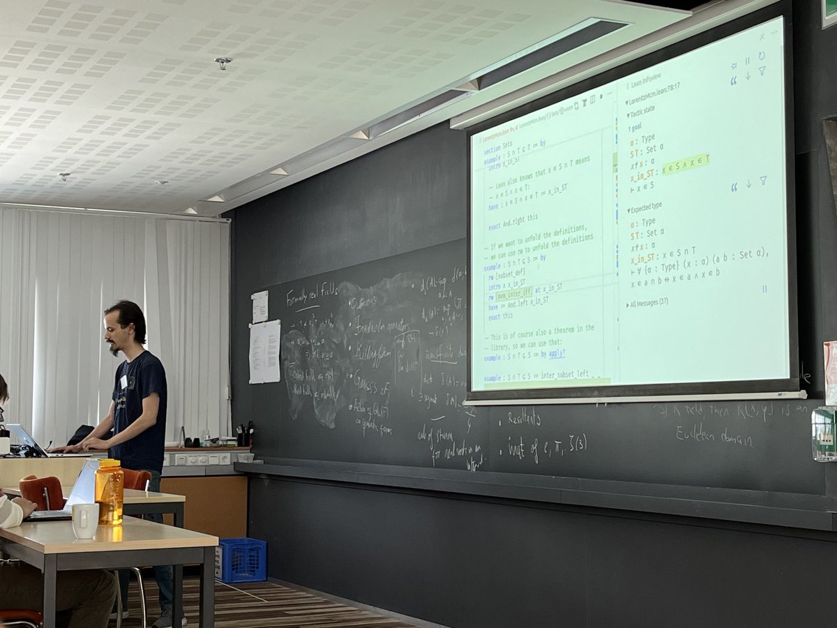 freekwiedijk's tweet image. Right now I&apos;m at the ⁦@leanprover⁩ tutorial workshop #MachineCheckedMathematics in Leiden. I just changed my opinion on #namespaces by 180 degrees ☺️