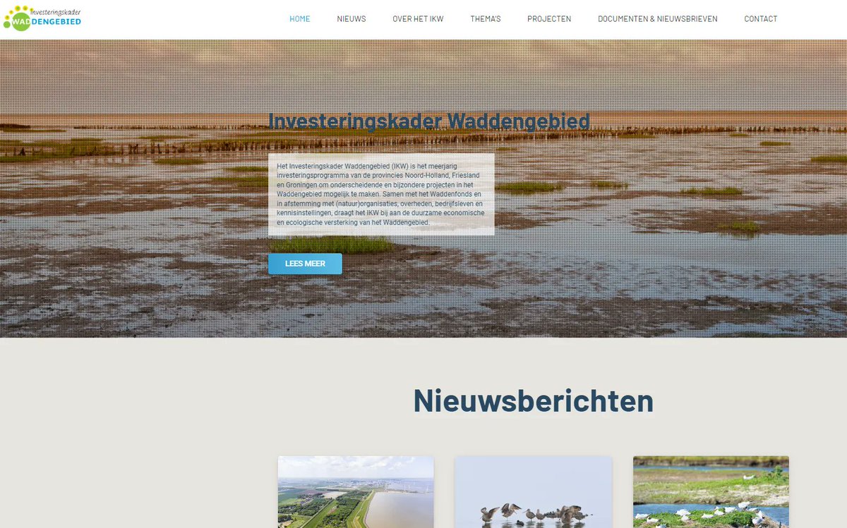 Sinds kort heeft het Investeringskader Waddengebied een nieuwe look-and-feel voor de website. Benieuwd? Bekijk onze site buff.ly/44bbIg1