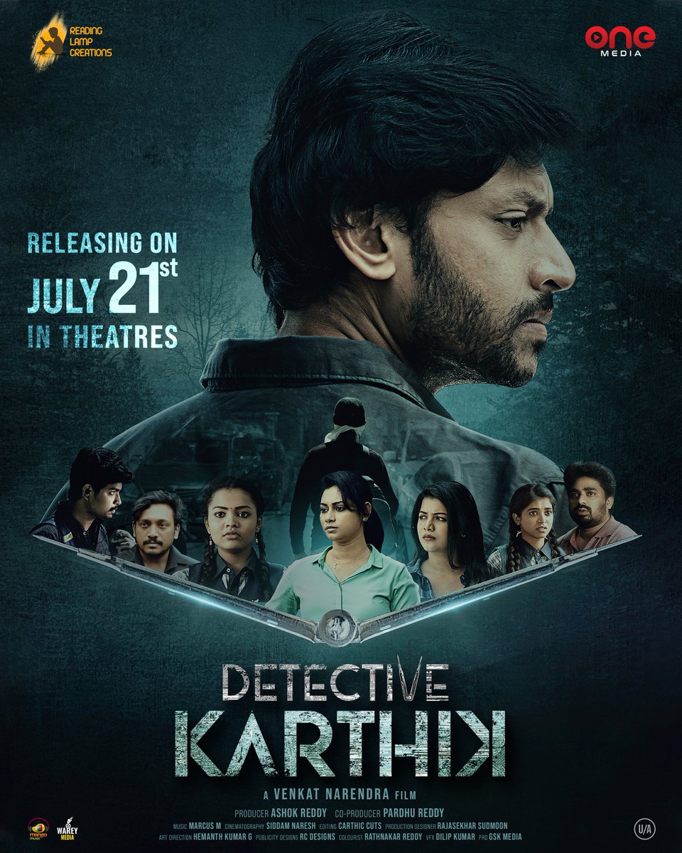 Get ready to unravel the mysteries with #DetectiveKarthik Movie 
In Theaters,From July 21st ! 
<a href="/RajathRaghav/">rajath raghav</a>
<a href="/GoldieNissy/">Goldie Nissy</a>
@MadeeVj
<a href="/venktnarendra/">Venkat Narendra</a>
@ashokreddy_t
@marcusmallela
<a href="/MangoMusicLabel/">Mango Music</a>
@gskmedia
@pardhureddyone
#Readinglampcreations