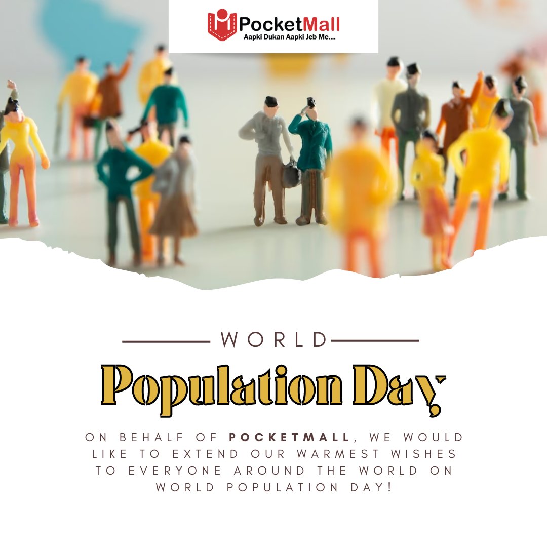 pocketmallapp's tweet photo. On this World Population Day, let us come together as a global community to create a better world for future generations.

#pocketmall #Thepocketmall #onlinestore  #WorldPopulationDay https://t.co/V4fRXSKGSr